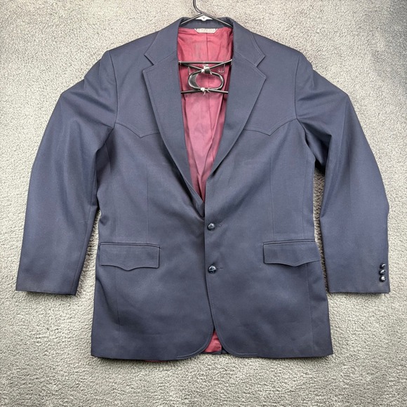 Levi's Western Wear Blazer Jacket‎ Men's Blue Single Breasted 2 Button